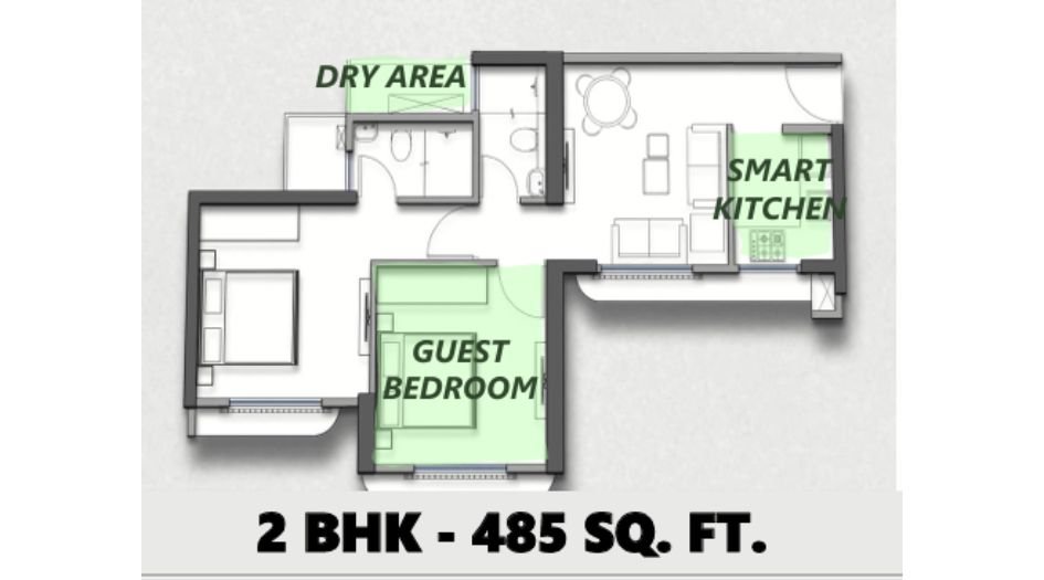 Growth-Housing-Floor-Plan-2 BHK-485 Sqft